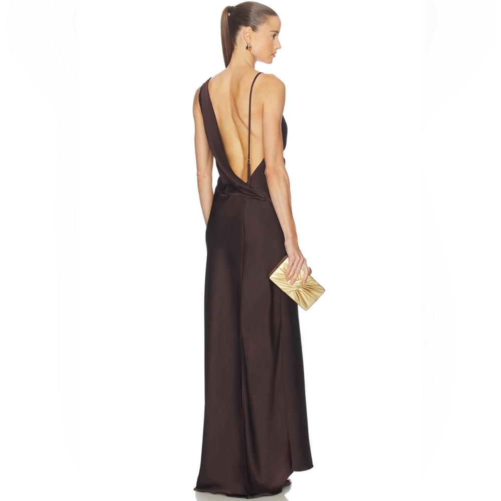 NBD Backless Brown Gown